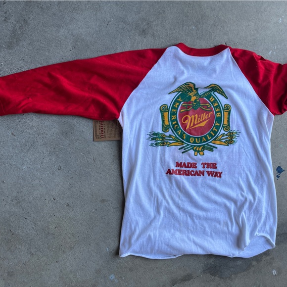 'Dunbar Dist.’ Miller Lite Vintage cropped tee - Picture 1 of 5